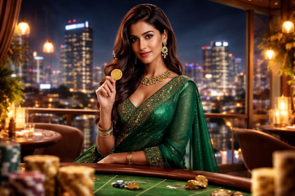 Player in Pune in traditional attire enjoying mobile deposit feature